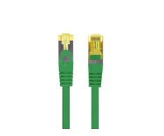 LANBERG Patchcord Cat.6A S/FTP LSZH CU 0.5m žalias