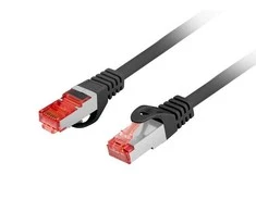LANBERG Patchcord kat.6 FTP LSZH CU 2m juodas Fluke praėjo