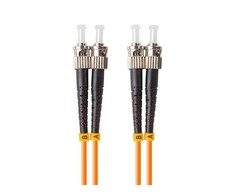 FIBER OPTIC PATCHCORD MM ST/UPC-ST/UPC DUPLEX 3.0MM OM2 50/125 LSZH 10M ORANŽINĖ LANBERG
