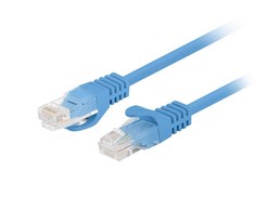 LANBERG Patchcord Cat.6 UTP 1m mėlynas 10-pack