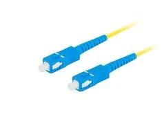 LANBERG šviesolaidinis patchcord SM SC/UPC-SC/UPC simplex 10m LSZH g657a1 3.0mm geltonas