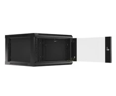 LANBERG WF01-6606-10B sieninis stovas 19 colių išmontuojamas plokščias paketas 6U/600x600mm juodas