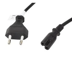 LANBERG CEE 7/16 IEC 320 C7 euro radio power cord 3m VDE juodas
