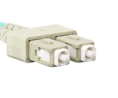 LANBERG šviesolaidinis laidas MM SC/UPC-SC/UPC dvipusis 3m LSZH om3 50/125 3.0mm aqua
