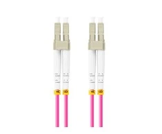 Lanberg PATCHCORD LIGHT MM LC / UPC- LC / UPC DUPLEX 3.0MM OM4 50 / 125 LSH 15M FLAKONAS LBERG