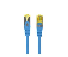 LANBERG Patchcord Cat.6A S/FTP LSZH CU 1m mėlynas