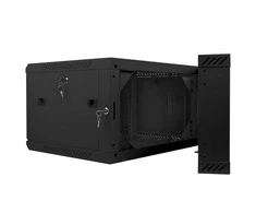 LANBERG WF02-6606-10B sieninis dvigubos sekcijų stovas 19 colių plokščias paketas 6U/600x600mm juodas