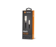 NATEC Cable USB-C/A 2.0 1m prati 1m juodas metal