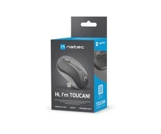 NATEC pelė Toucan optical wireless juodas/pilkas