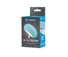 NATEC pelė Toucan optical wireless mėlynas-baltas
