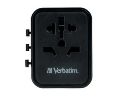Verbatim – universalus kelioninis adapteris UTA-02 PD20W/QC / 1xUSB / 1xType-C