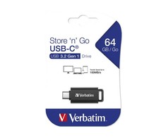 Verbatim Pendrive 64GB USB-C juodos spalvos 49458