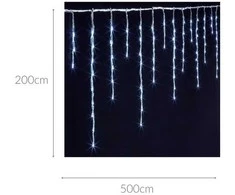 Fééric Lights and Christmas Fééric Lights ir Kalėdų šviesos užuolaidos 120 LED, balta