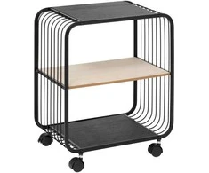 5five Simply Smart Mobili lentyna NOIR, 2 lygių, metalinė, 43,3 x 28 x 53 cm