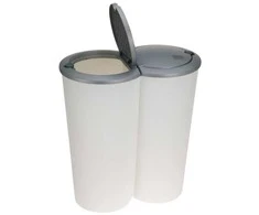 Excellent Houseware Atliekų rūšiavimo šiukšliadėžė plastikinis 2x25 l