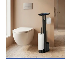 4 viename WC stovas WENKO OREA, su lentynėle telefonui