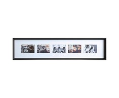 Nuotraukų rėmelis Atmosphera Frame 5 paveikslų rėmeliai AXEL, 22 x 97 cm, juodi
