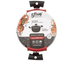 5five Simply Smart Aliuminio puodas su marmurine danga Ø 24 cm + dangtelis