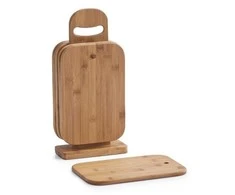 Bamboo 6 pjaustymo lentos + stovas, bambuko mediena, ZELLER