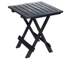 ProGarden Lauko stalas sulankstomas juodas 44x44 cm, 50 cm aukščio