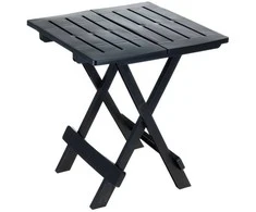 ProGarden Lauko stalas sulankstomas juoda 44x44x50 cm