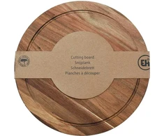 Excellent Houseware Akacijų Medienos Apvalus Pjaustymo ir Patiekimo Padas, 30 cm