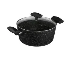 5five Simply Smart Aliuminio puodas su marmurine danga Ø 24 cm + dangtelis