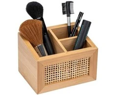 ALLEGRE BAMBOO universalus konteineris, 3 skyreliai, bambukas, WENKO
