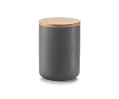 Bamboo ANTRACITO keraminis indelis su bambuko dangteliu, 650 ml, ZELLER