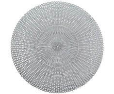 Apsauginis kilimėlis, dekoratyvinis stalo kilimėlis - sidabrinis, Ø 41 cm, ZELLER