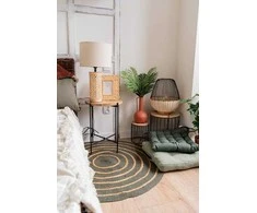 Home Styling Collection Apvalus medvilninis kilimėlis, Ø 90 cm