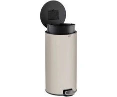 5five Simply Smart Metalinė šiukšliadėžė ARGILE DELTA, su kvapų neutralizatoriumi, 30 l