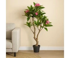 Pink Dirbtinė eglutė su rožinėmis gėlėmis ROZEA, 150 cm