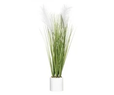 Atmosphera Dirbtinė dekoratyvinė žolė cementiniame vazone, aukštis 70 cm