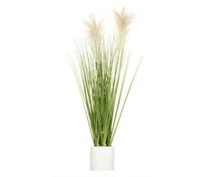 Atmosphera Dirbtinė dekoratyvinė žolė cementiniame vazone, aukštis 70 cm