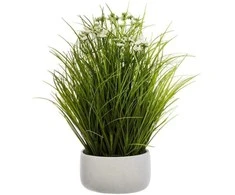 Atmosphera Dirbtinis augalas GRASS, baltame vazone, 40 cm