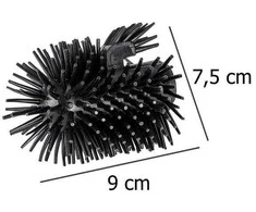 Wenko keičiama silikoninė tualeto šepečio galvutė su tualeto krašto valikliu, 7,5 cm, 22243100