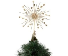 Atmosphera Auksinė žvaigždė eglutės viršūnei, 30 cm