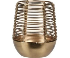 Home Styling Collection Auksinis žvakių žibintas, metalinis