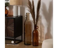 Atmosphera Aukšta stiklinio butelio vaza YANA, 75 cm