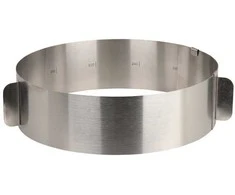 La Cucina Reguliuojama torto forma plieninė 16-30 cm