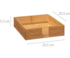 Secret De Gourmet Bamboo Bambukinė servetėlė, 20 x 20 cm, servetėlių indelis
