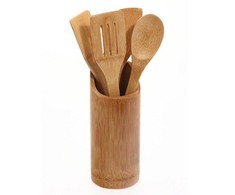 5five Simply Smart Bamboo Bambuko virtuvės reikmenų rinkinys, 5 elementai Secret de Gourmet