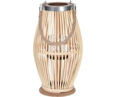 Kmtp Bamboo Bambukinė lempa su laidu, Ø 21 x 38 cm, smėlio spalvos
