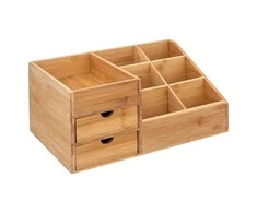 5five Simply Smart Bamboo Bambuko laikiklis kosmetikai, 3 stalčiai