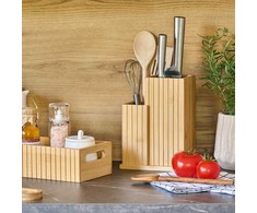 Bamboo peilių laikiklis su organizatoriumi ZELLER