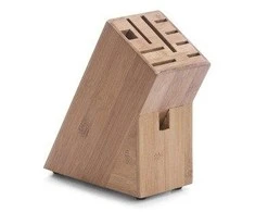 Zeller Bamboo Bambukinis peilių stovas, peilio blokas - 22x22x9cm