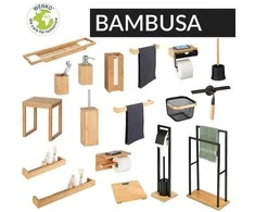BAMBOO rankšluosčių kabykla, bambukas, šviesiai ruda, 40 x 9 x 5 cm, WENKO