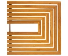 5five Simply Smart Bamboo Bambukinis stovas karštiems puodams ir keptuvėms, Puodų laikiklis, 19 x 19 x 1 cm