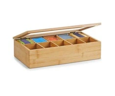 Bamboo Bambuko arbatos dėžutė maišeliuose - 10 skyrių, ZELLER
